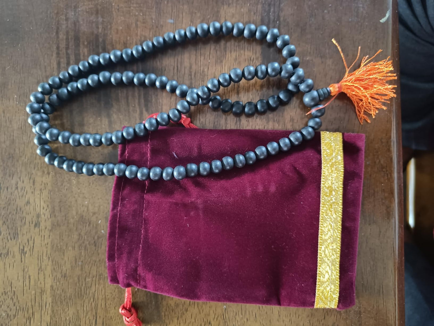 Premium Original Karungali Malai - Natural Black Ebony Wood